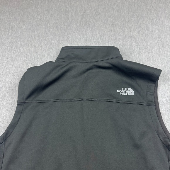 The North Face Vest Mens XL Black Full Zip Ridgewall Soft Shell Sleeveless Logo - Picture 9 of 11